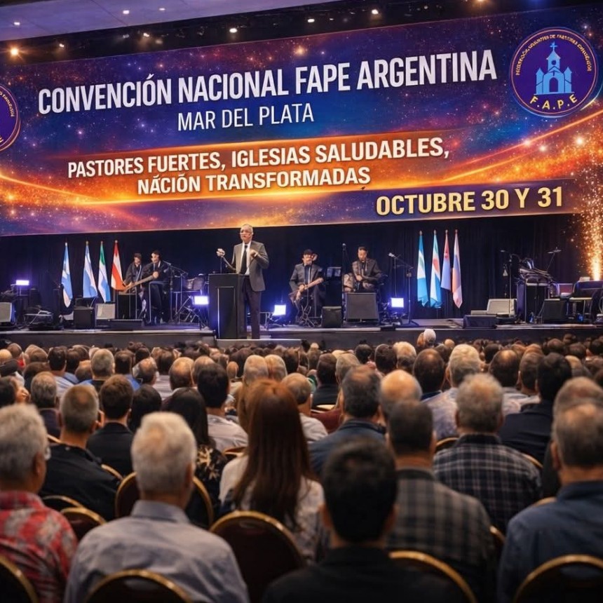 Pastores evangélicos de todo el país se reunirán en Mar del Plata para la Convención Nacional 2026