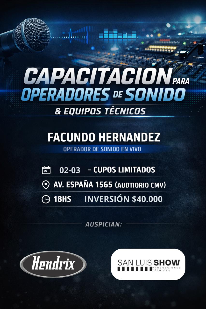 Capacitación para Operadores de Sonido y Técnicos