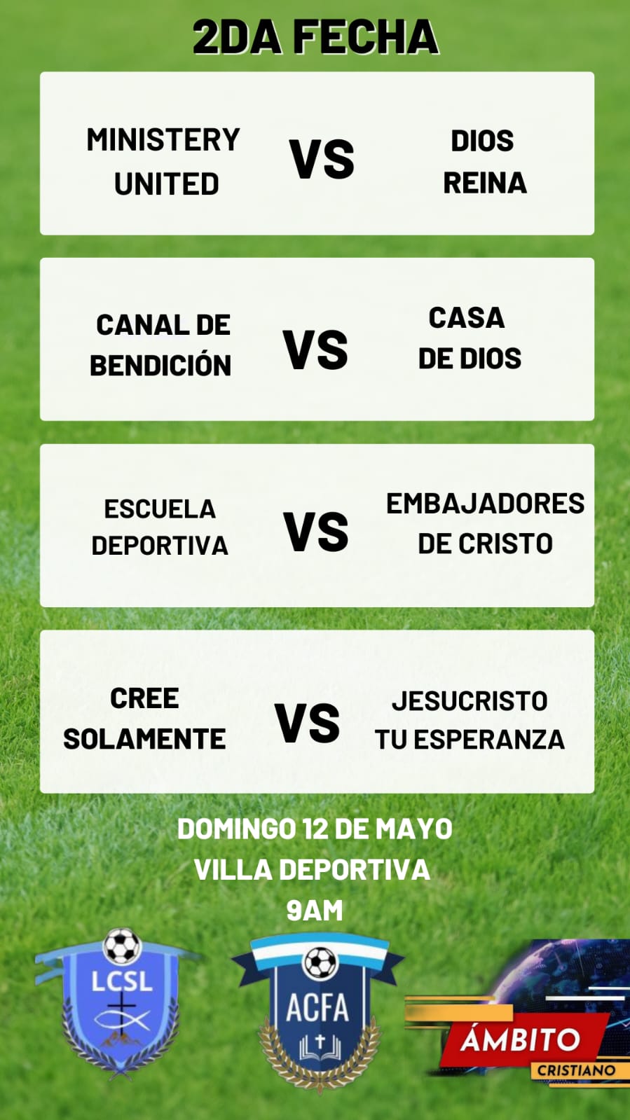 Liga Cristiana San Luis Segunda fecha 