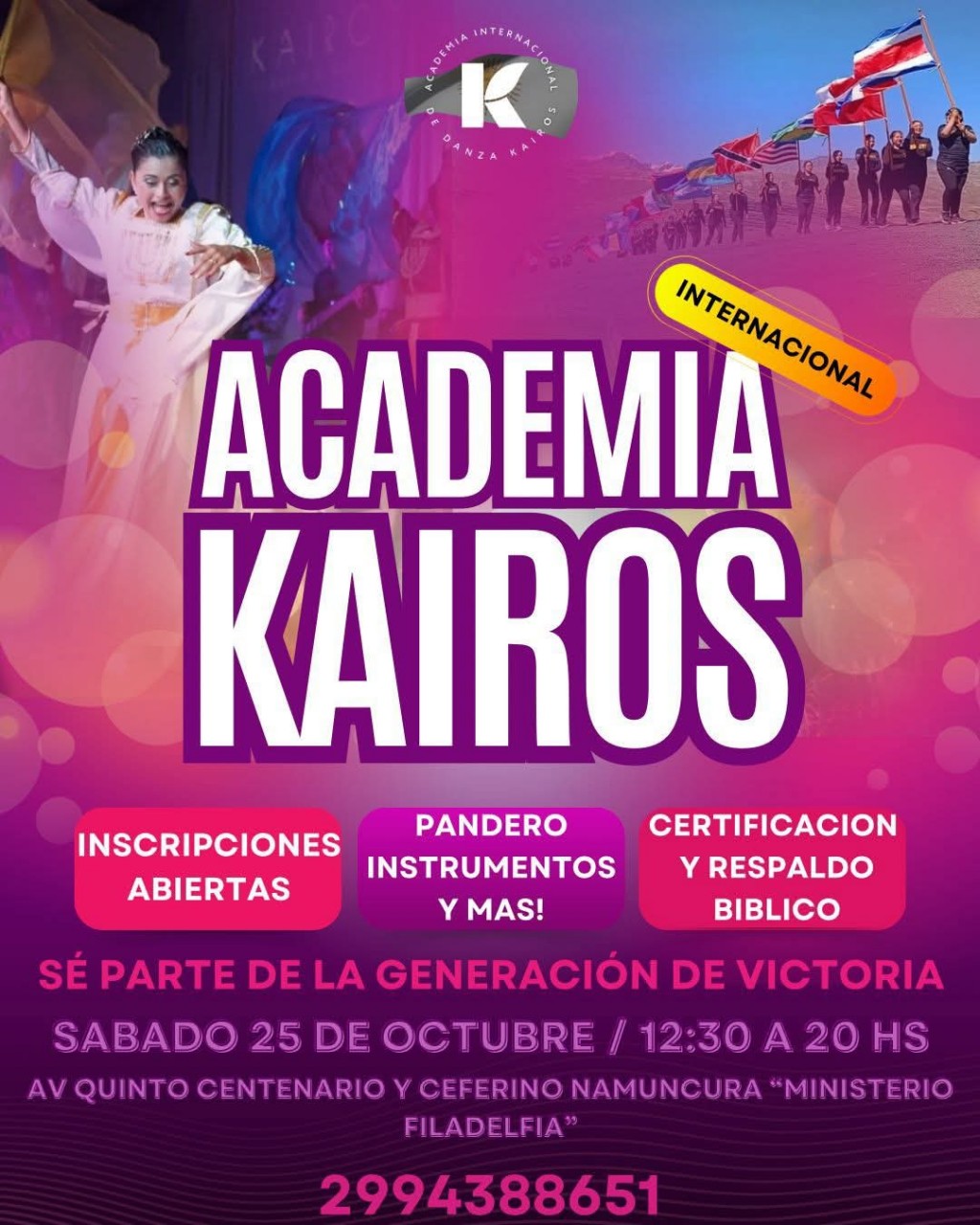 ACADEMIA KALROS ABRE SUS INSCRIPCIONES CON ENFOQUE ARTÍSTICO Y BÍBLICO