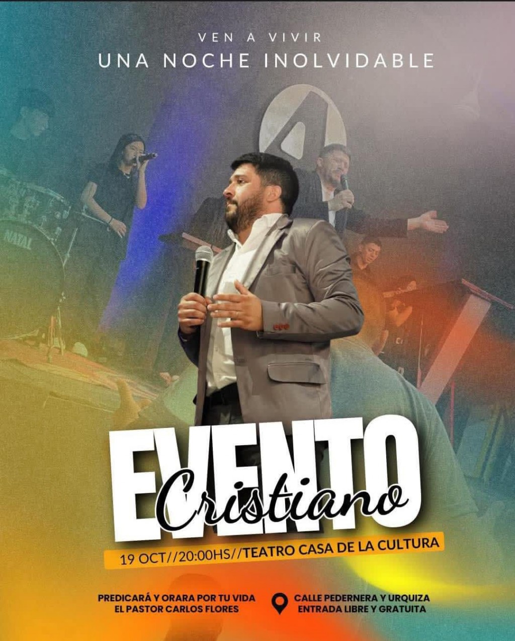 Invitación a una Noche Inolvidable de Fe y Alabanza en la Casa de la Cultura