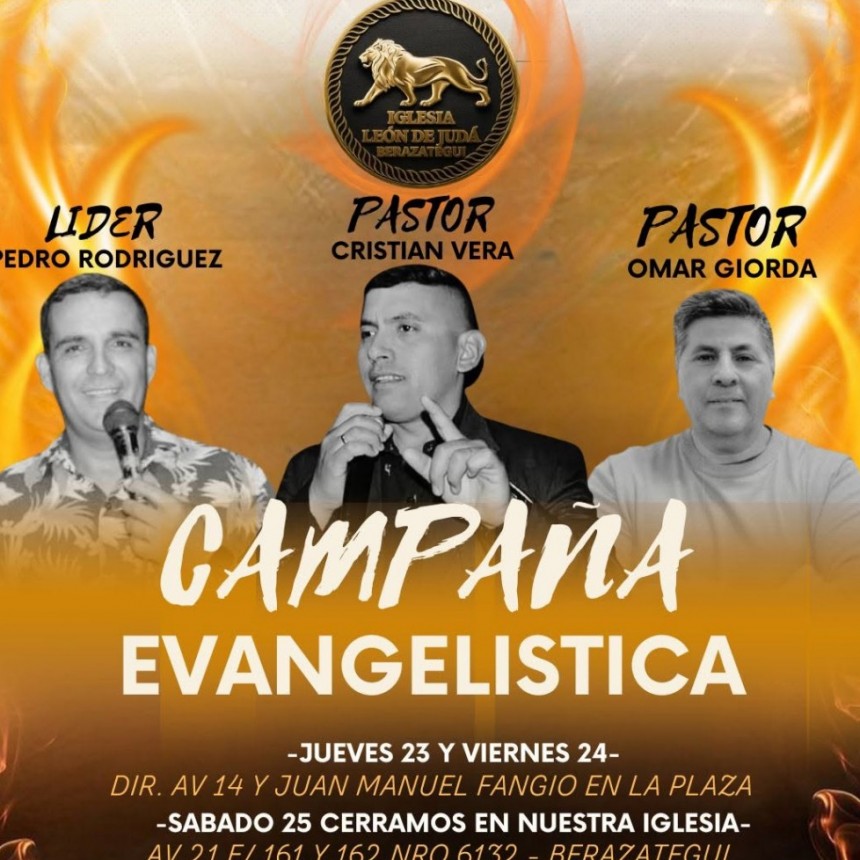 Gran Campaña Evangelística Llega a Berazategui