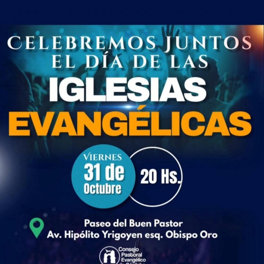 El Consejo Pastoral Evangélico de Córdoba celebrará el Día de las Iglesias Evangélicas en el Paseo del Buen Pastor