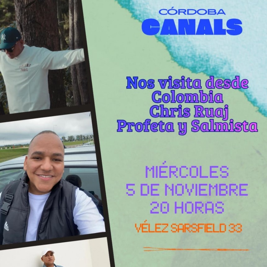 El profeta y salmista Chris Ruaj visitará Córdoba para una noche de alabanza