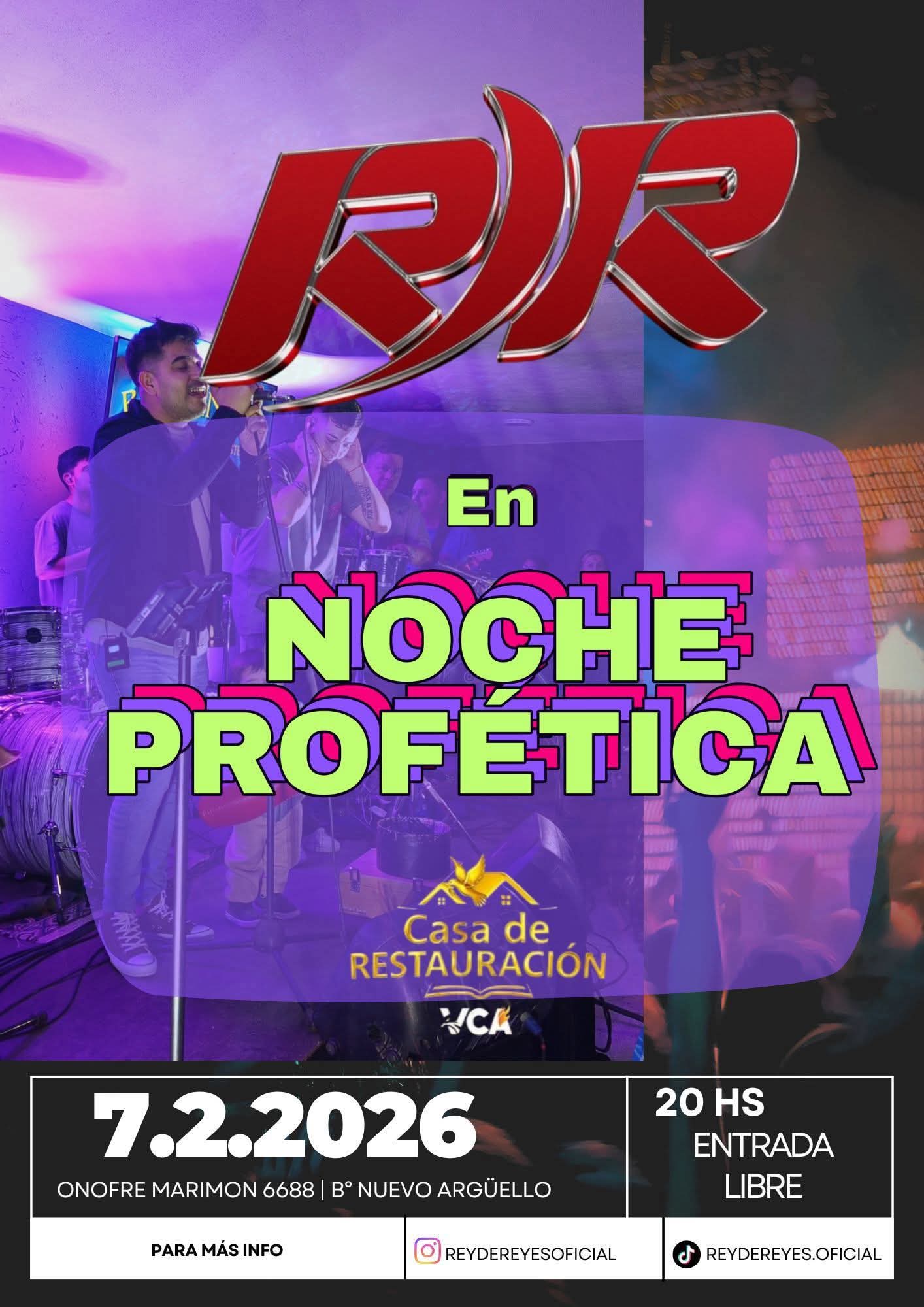 CÓRDOBA SE PREPARA PARA UNA “NOCHE PROFÉTICA” CON REY DE REYES 