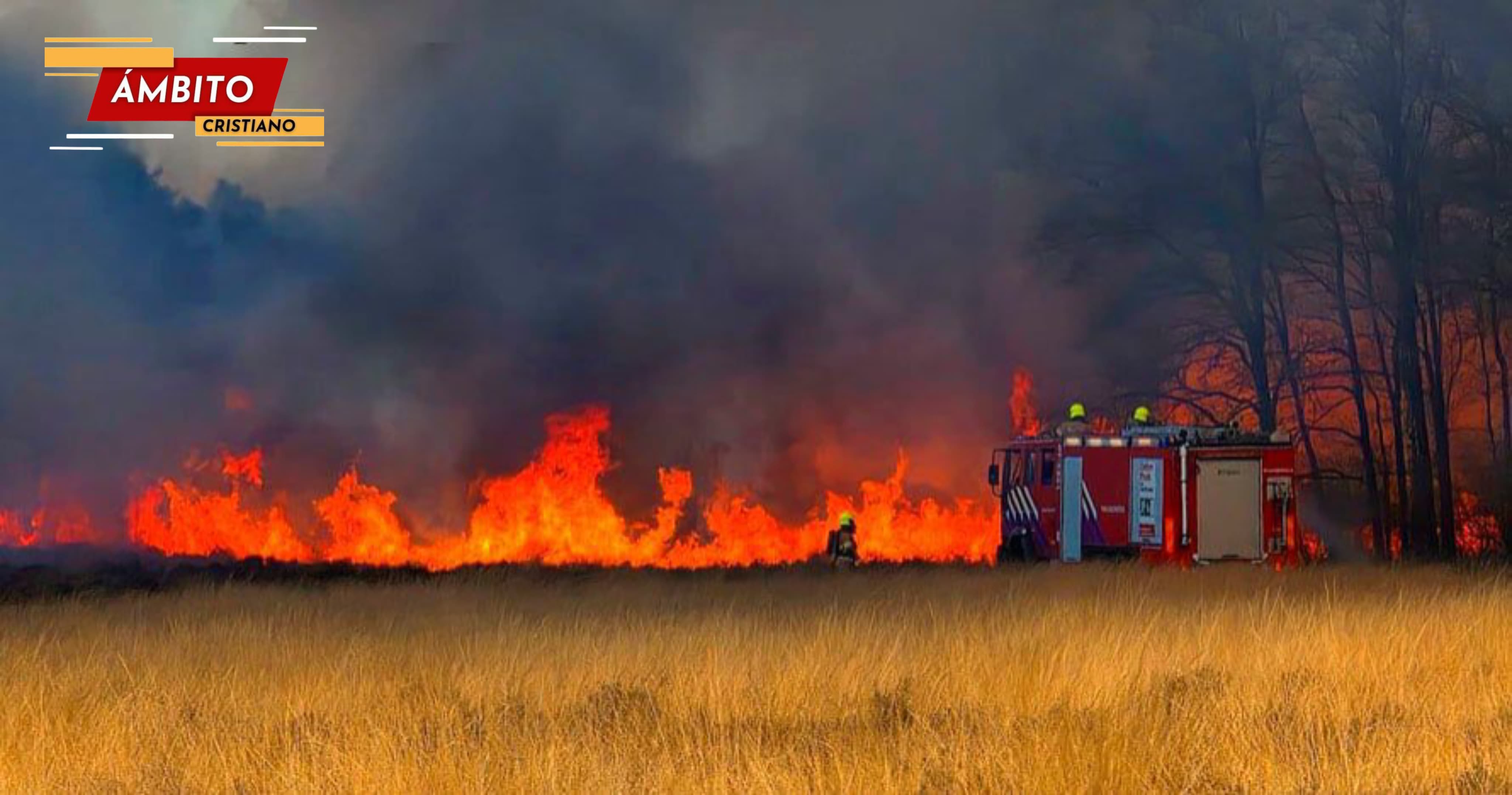 Familia cristiana clama a Dios y se salvan de morir en terrible incendio forestal en Países Bajos