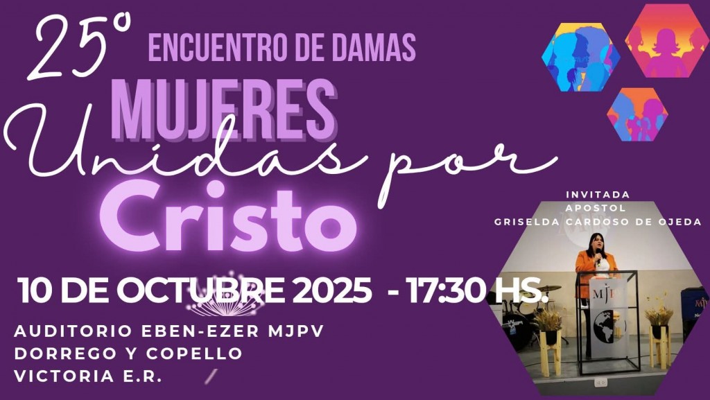 Mujeres de Entre R&iacute;os se reunir&aacute;n en el 25&ordm; Encuentro de Damas "Unidas por Cristo"